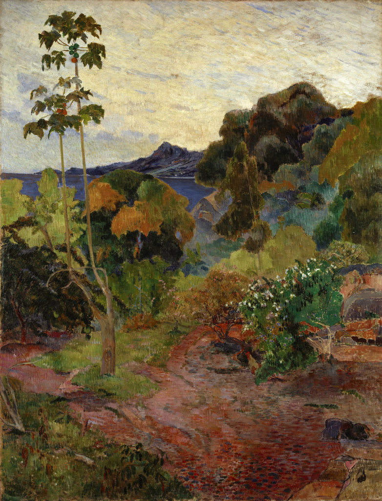 Detail of Martinique Landscape by Paul Gauguin