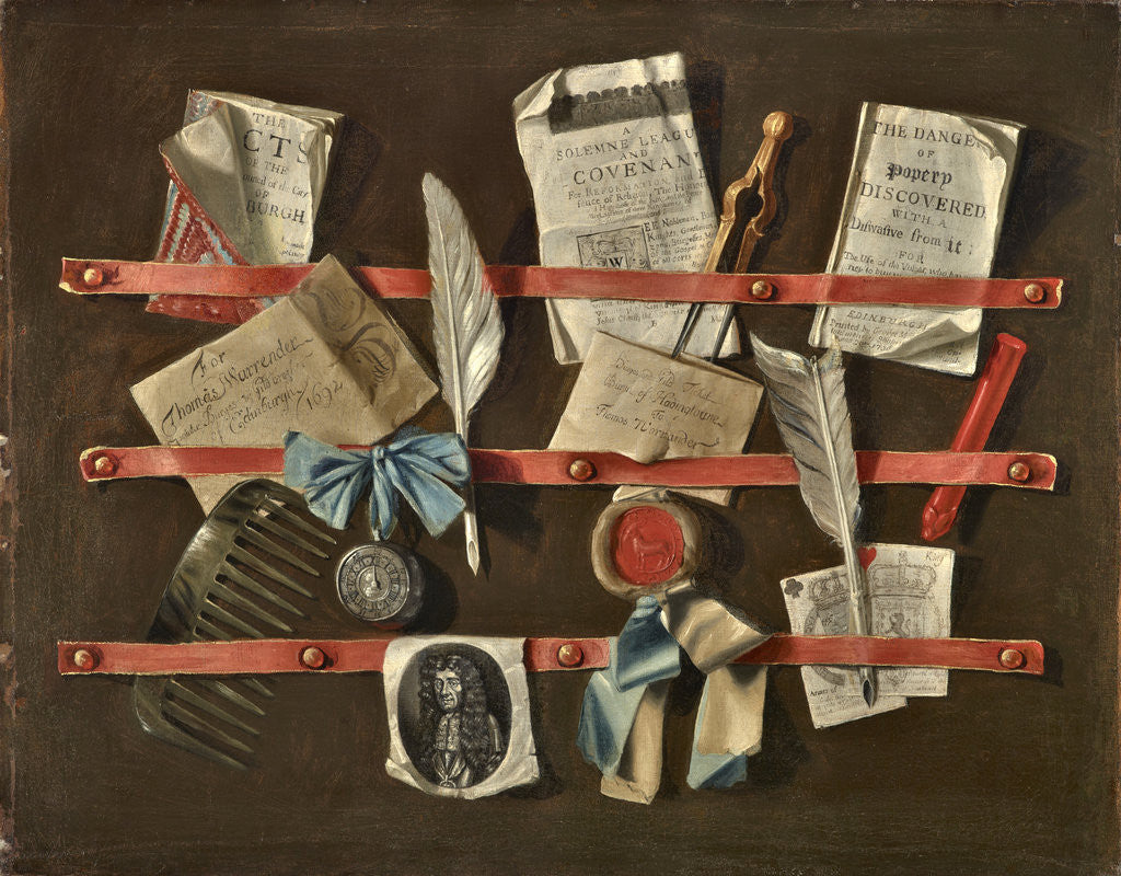 Detail of Still-life by Thomas Warrender
