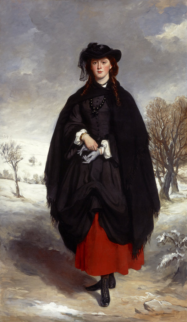 Detail of Anne Emily Sophia Grant (known as 'Daisy' Grant), Mrs William Markham (1836 - 1880) by Sir Francis Grant