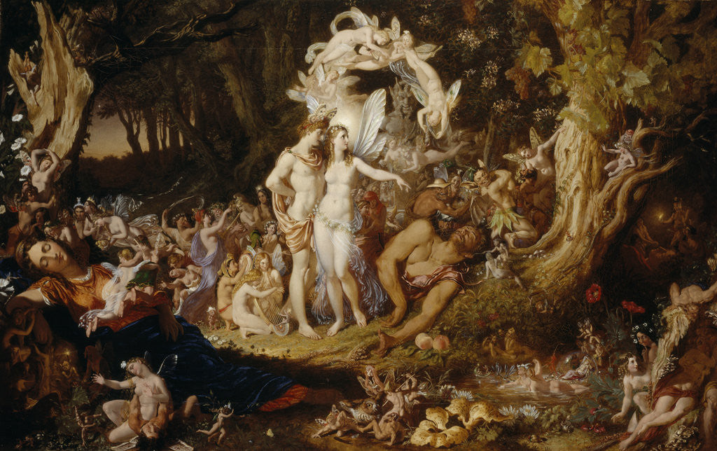 Detail of The Reconciliation of Oberon and Titania by Sir Joseph Noel Paton