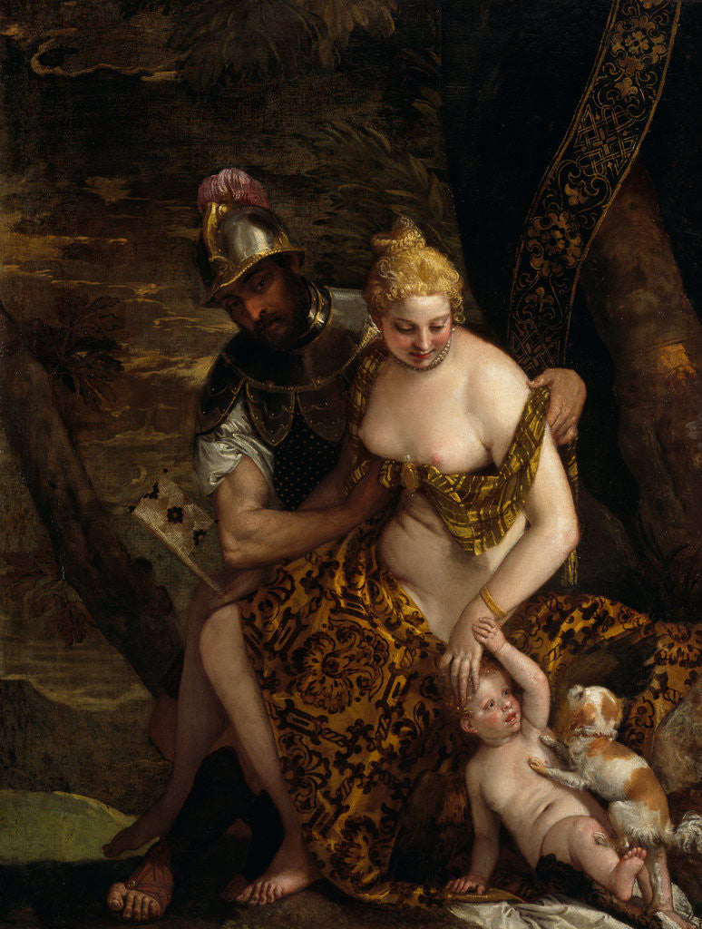 Venus, Cupid and Mars by Paolo Veronese