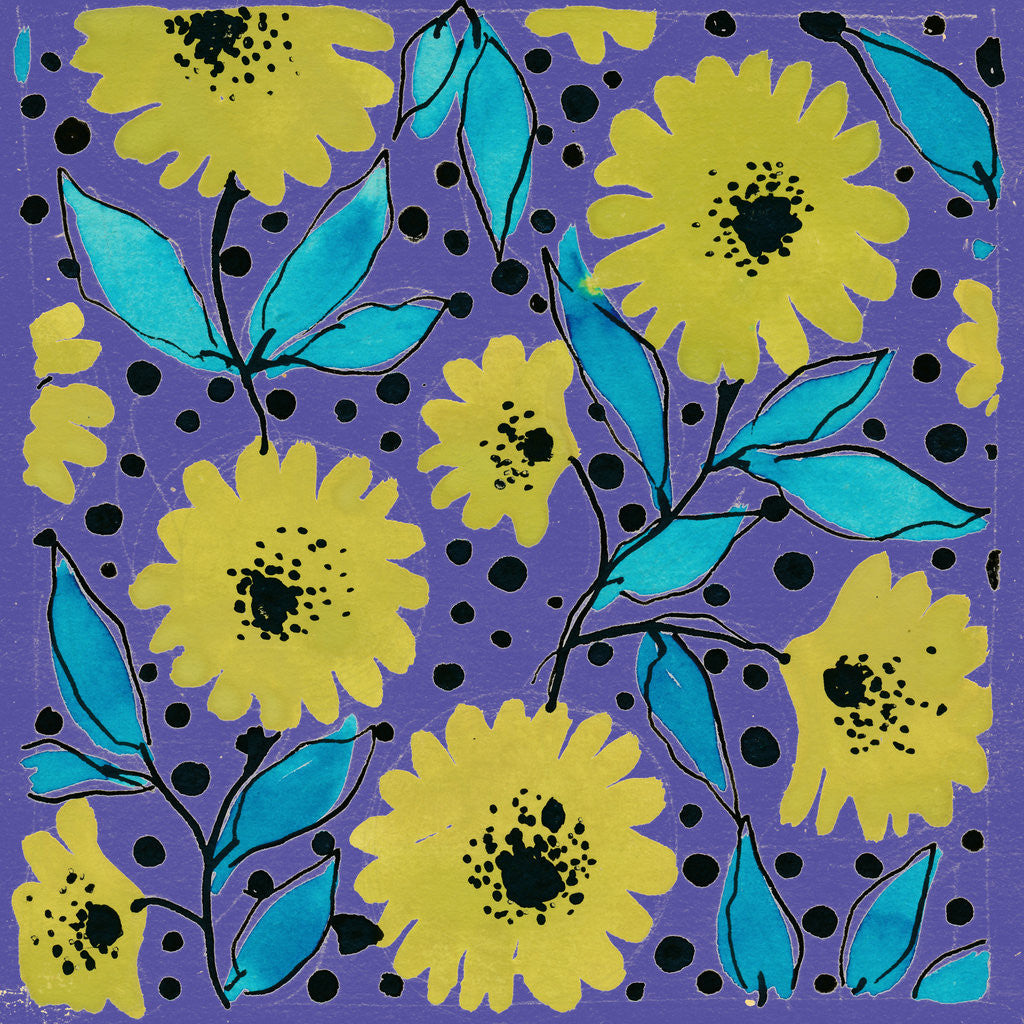 Detail of Botanical flower print by Niki Fisher