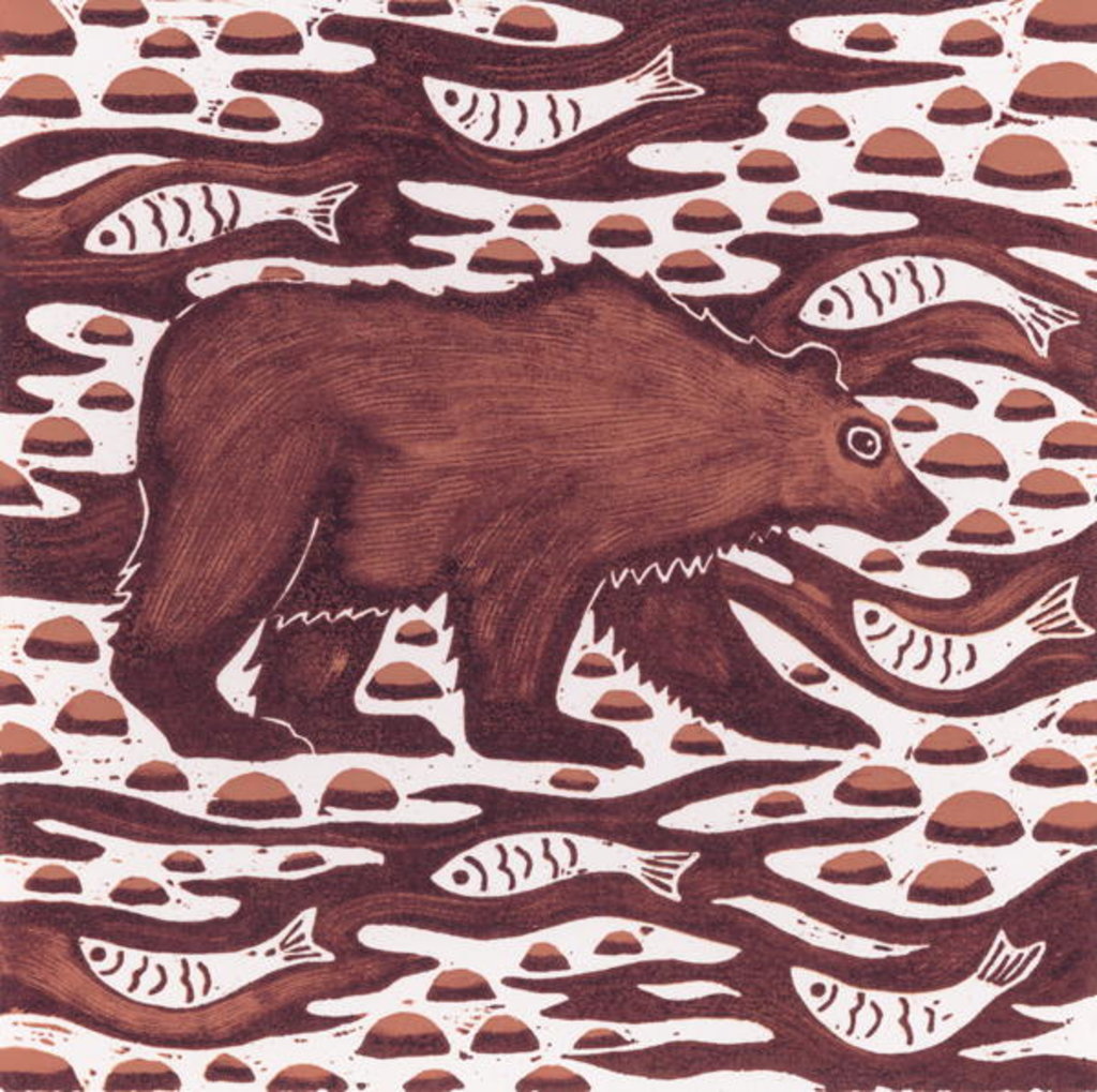 Detail of Fishing Bear, 2001 by Nat Morley