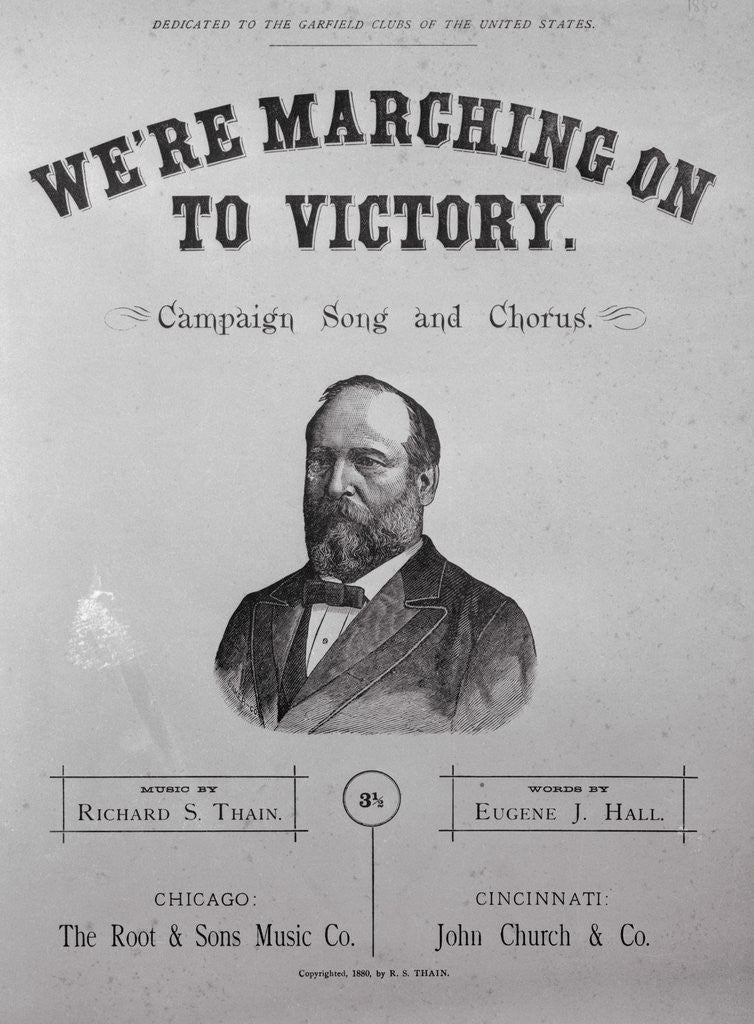 Detail of Printed Poster Advertisement for James A. Garfield During His Presidential Campaign by Anonymous