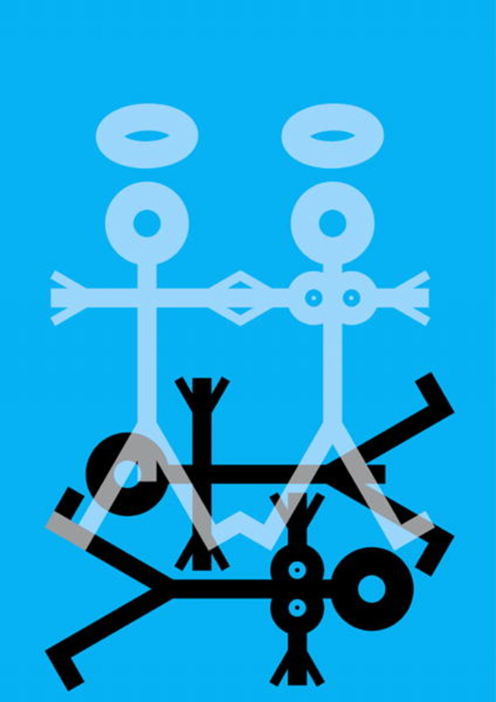 Detail of Death Angels Icon, 2006 by Thisisnotme Thisisnotme