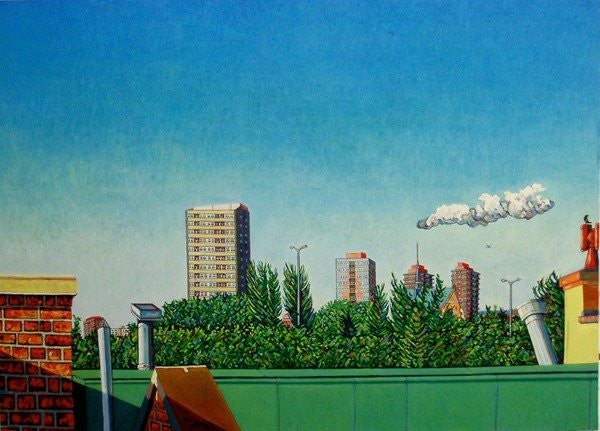 Detail of View of Canning Town by Noel Paine