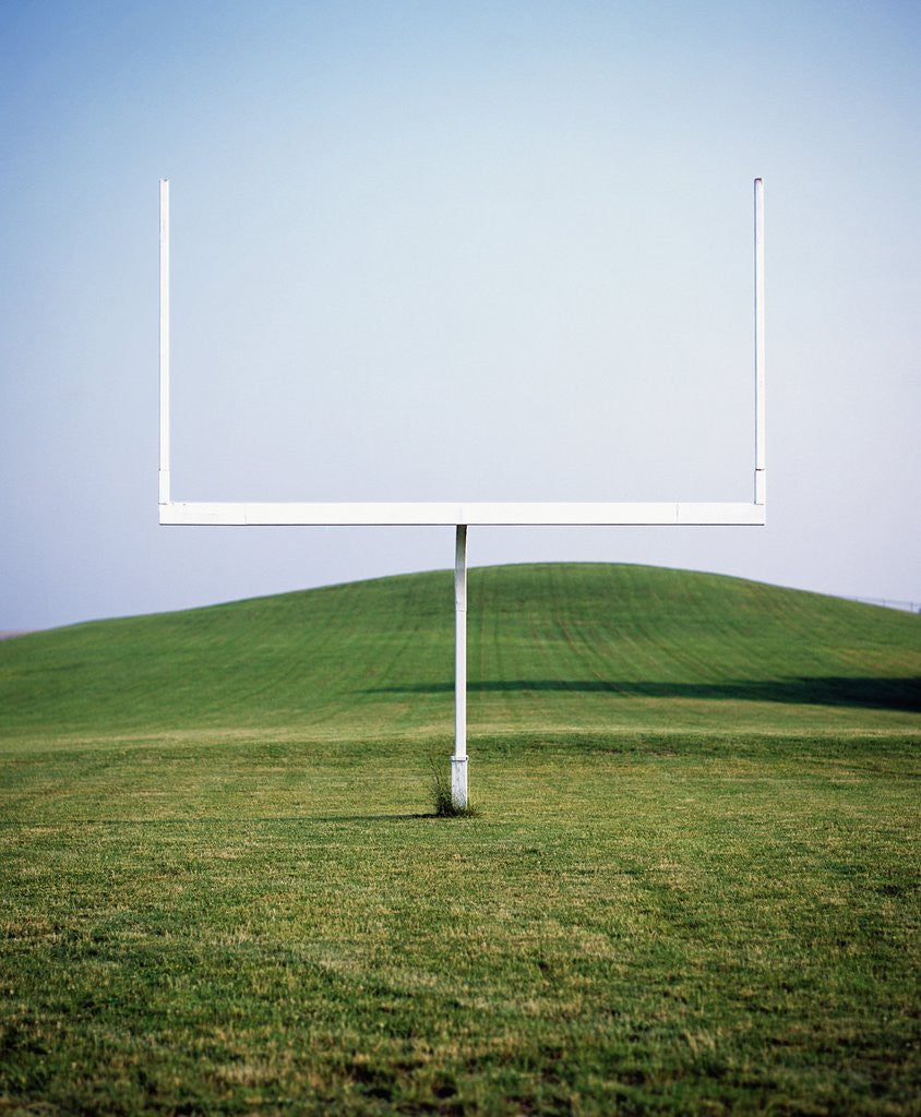 Detail of Goal Post in Field by Anonymous