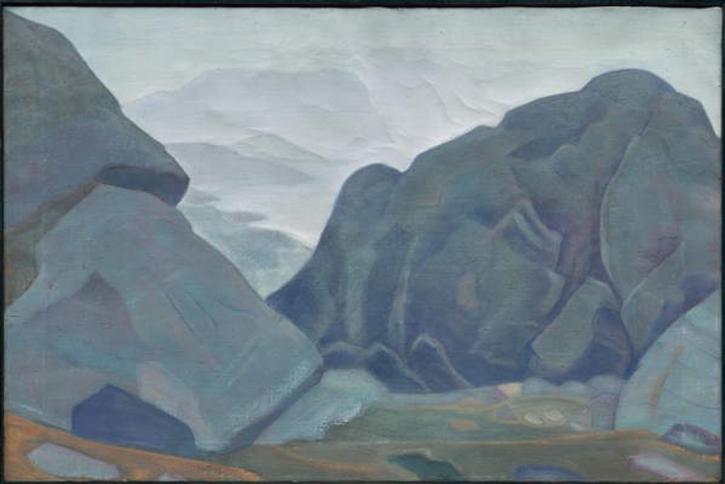 Detail of Monhegan, Maine, 'Ocean' series, 1922 by Nicholas Roerich
