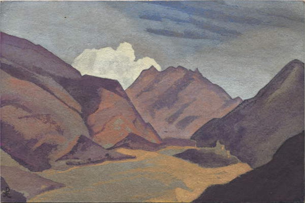 Detail of Baltistan, border with Ladakh, 1936 by Nicholas Roerich