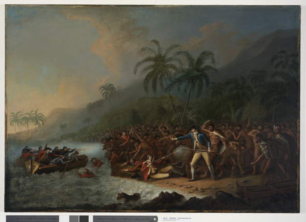 Detail of Death of Cook, c.1781-83 by John Webber