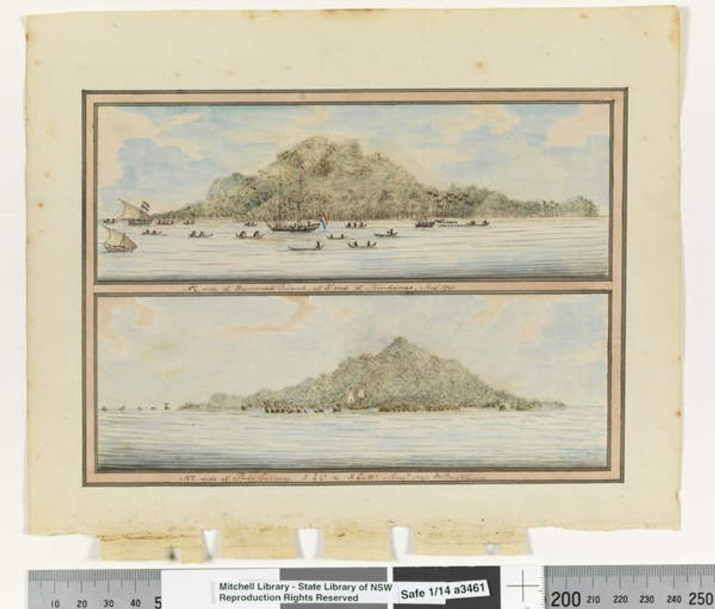 Detail of NE side of Hummock Island, off Sn end of Mindanoo and NE. side of Pulo Sanguy by William Bradley