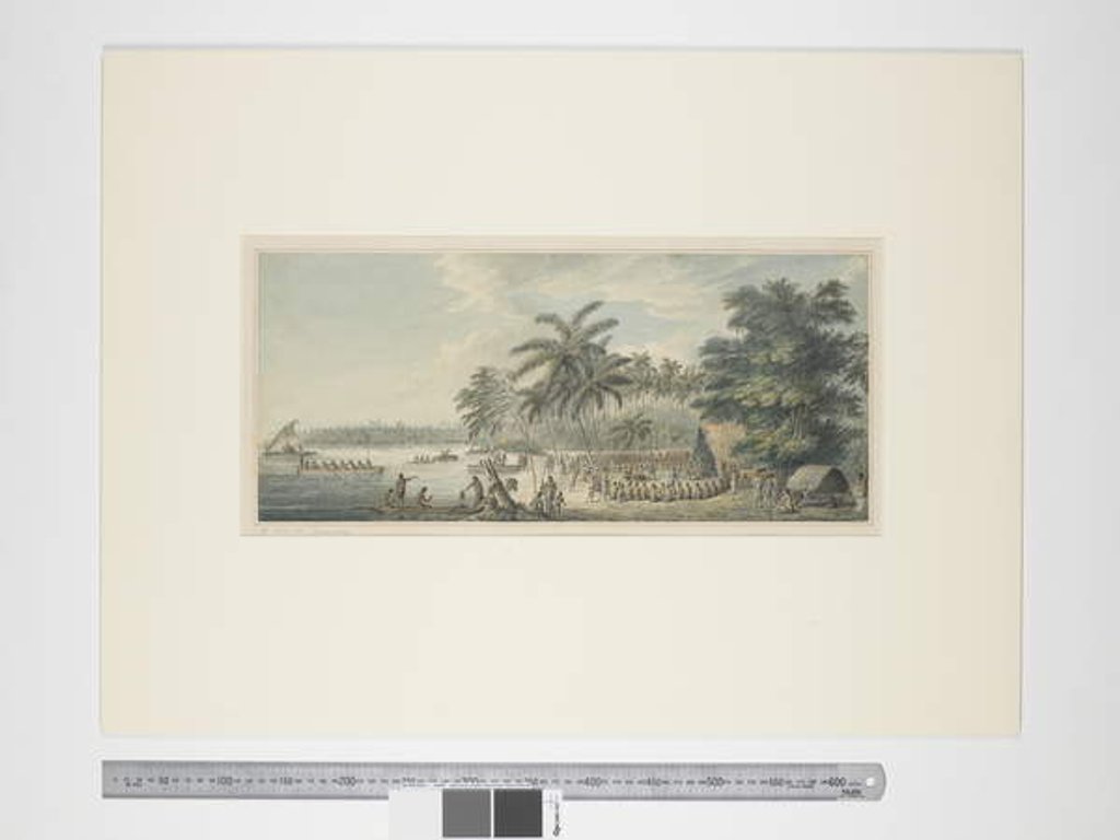 Detail of F.3 A view at Anamooka, c.1773-84 by John Webber