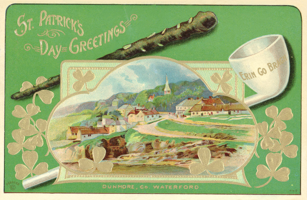 Detail of Saint Patrick's Day Greetings Postcard by Corbis