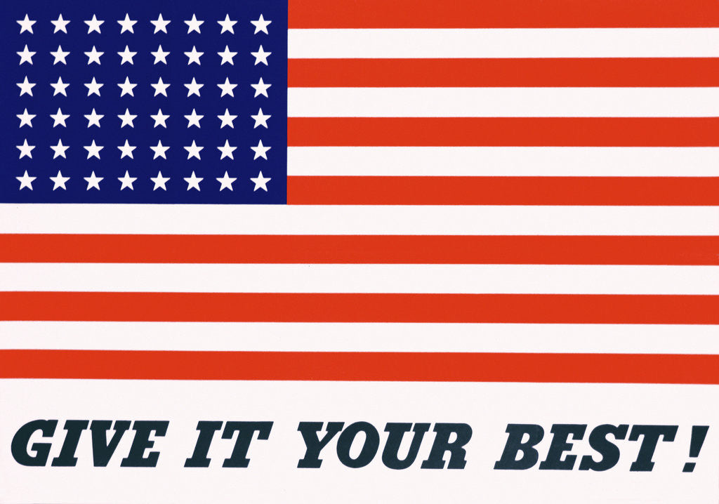 Detail of Give It Your Best! Poster by Charles Coiner