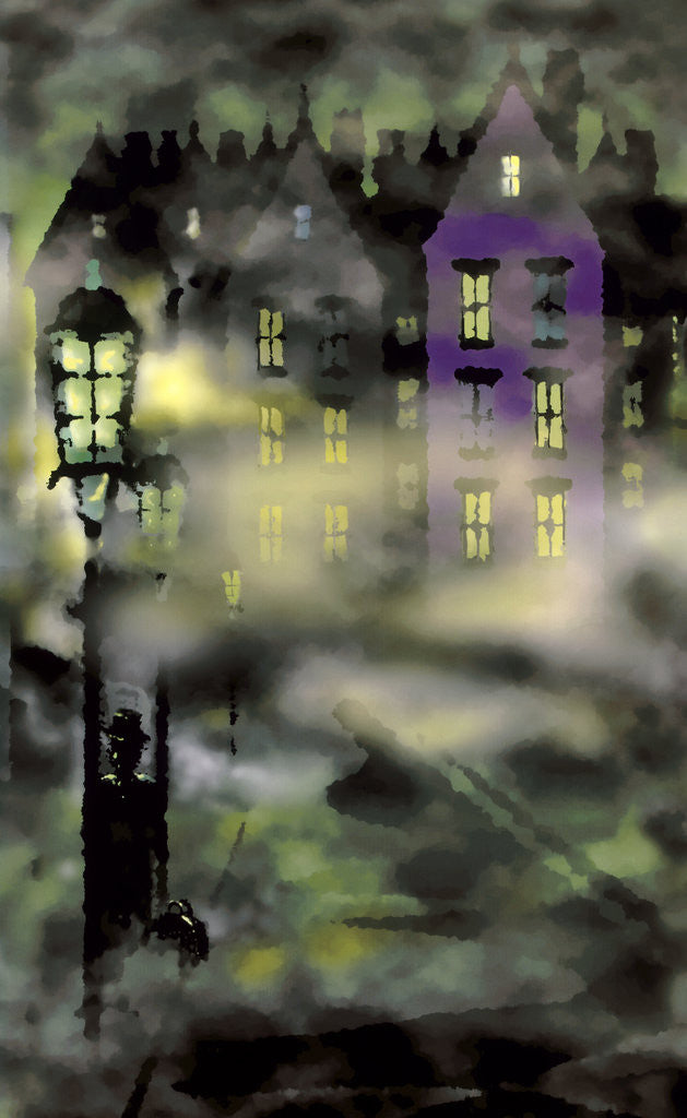 Detail of Creepy street scene by Anonymous