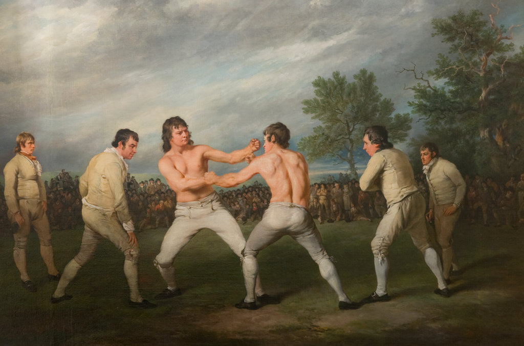 Detail of William Warr Defeating William Wood at Navestock in Essex, December 31st 1788 by Richard Ramsay Reinagle