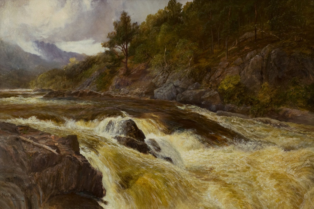 Detail of River and rocks by John MacWhirter