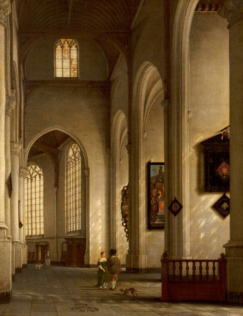 Detail of Interior of Church of Saint Bavo, Haarlem, 1654 by Antoine de Lorme