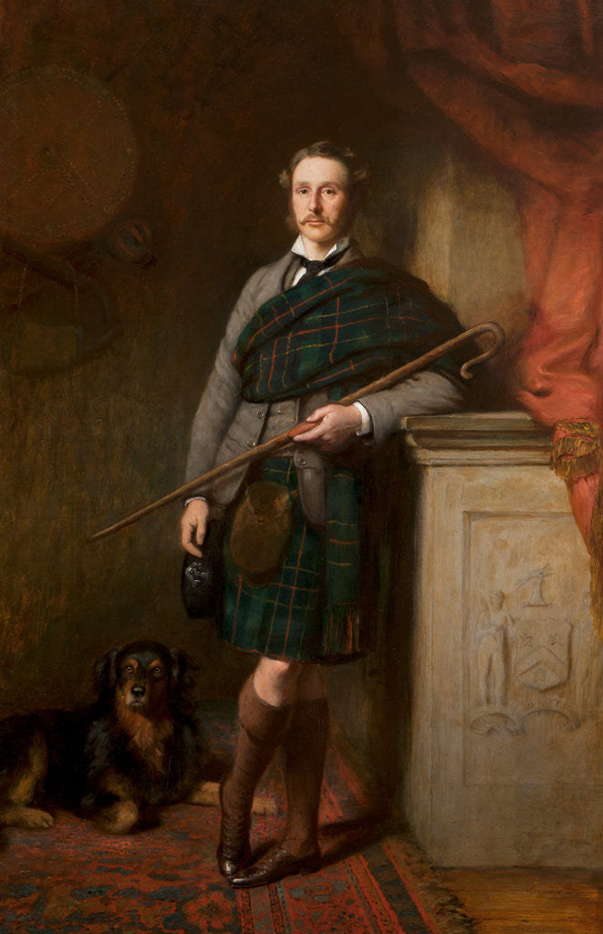 Detail of Hugh Brodie, 23rd laird by James Maclaren Barclay