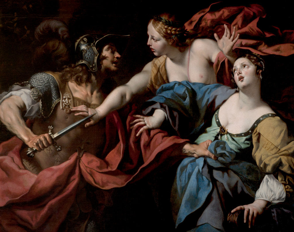 Detail of Herod and Mariamne by Luca Ferrari