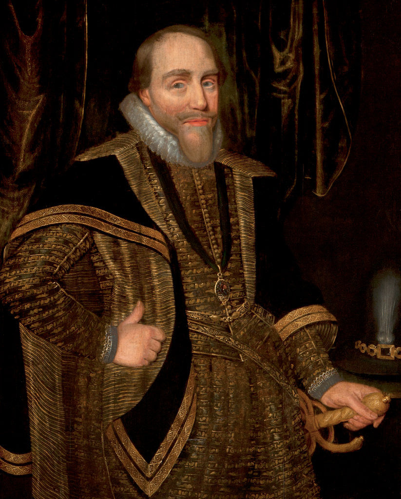 Detail of Portrait of a Nobleman, identified as King James VI and I by British School