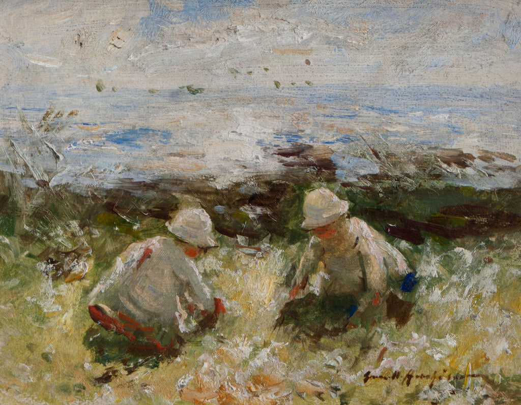 Detail of On the Bents, Carnoustie by Robert Gemmell Hutchinson