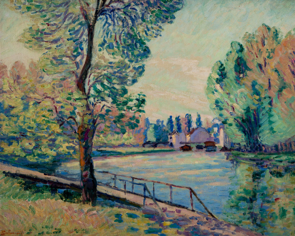 Detail of The Jetty by Armand Guillaumin