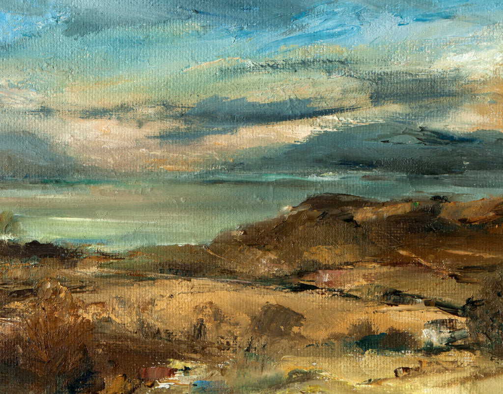Detail of A Highland estuary, 1977 by Mary Munro