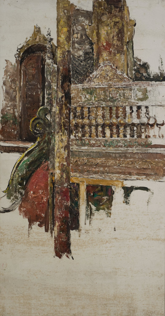 Detail of A Balustrade, Mandalay by Edward Atkinson Hornel