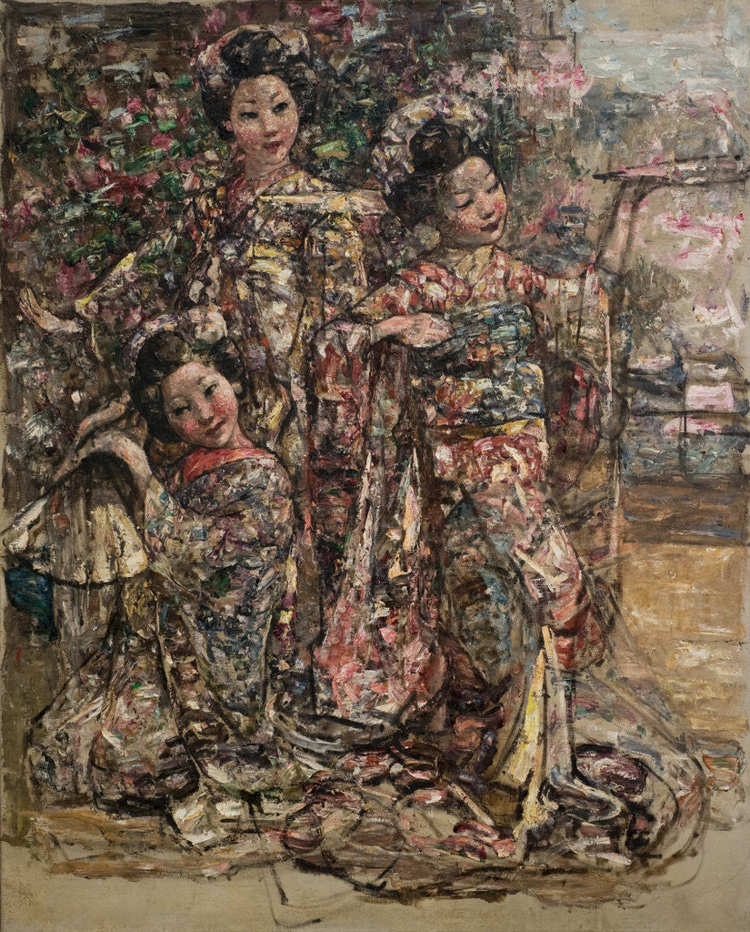 Detail of Geisha Girls, c.1921-25 by Edward Atkinson Hornel