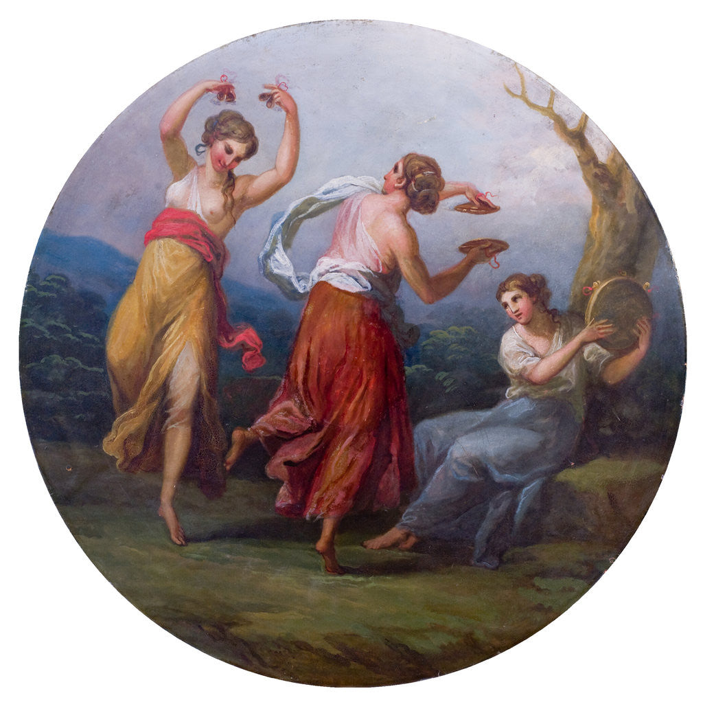Three Dancing Figures with Cymbals and Drums by unknown