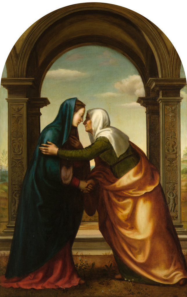 Detail of The Visitation by Angiolo Romagnoli