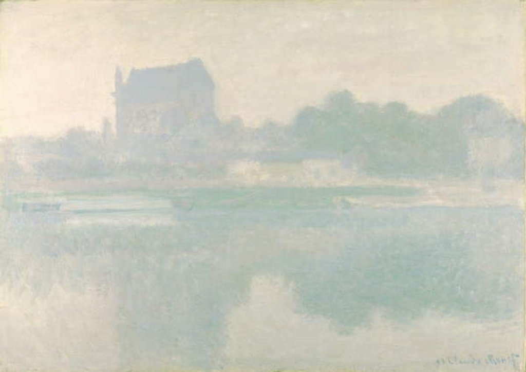 Detail of The Church of Vernon, Brouillard, 1894 by Claude Monet