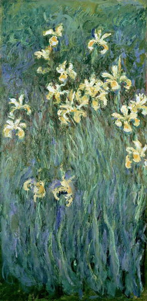 Detail of The Yellow Irises by Claude Monet