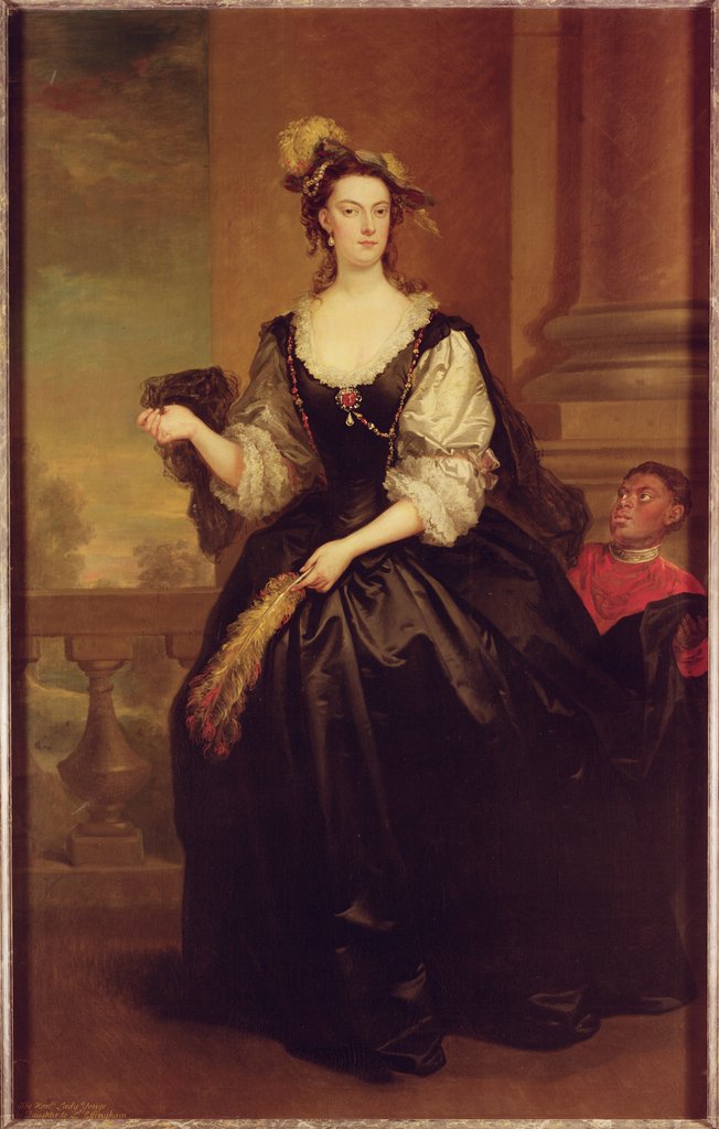 Detail of Portrait of Anne Howard, Lady Yonge by John Vanderbanck