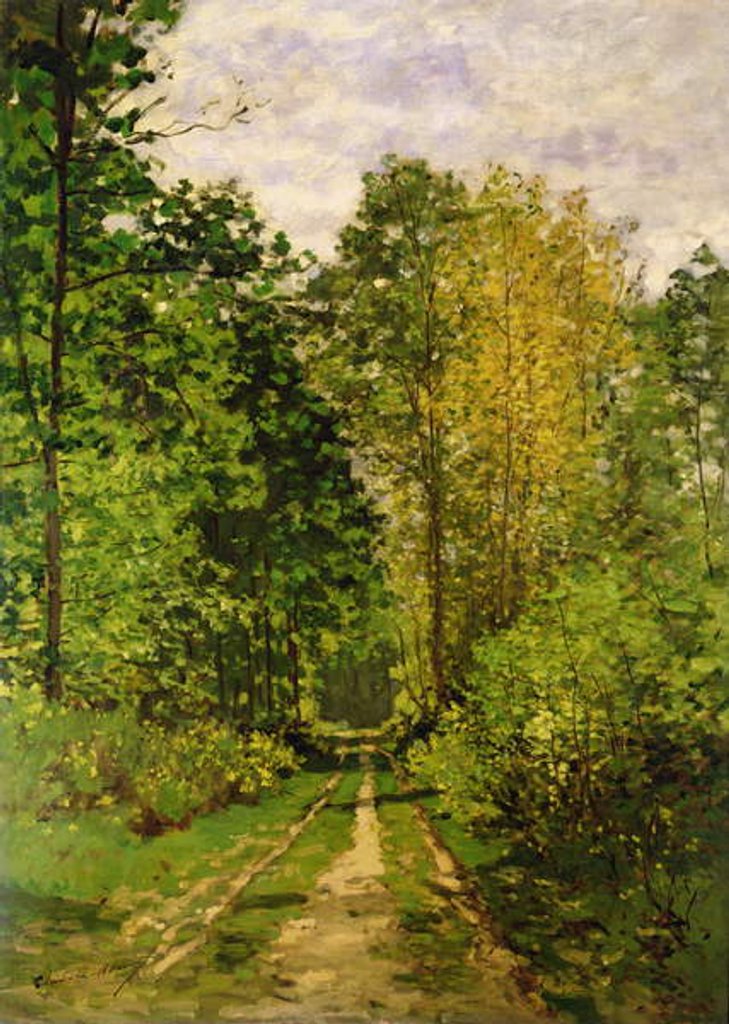 Detail of Wooded Path, 1865 by Claude Monet