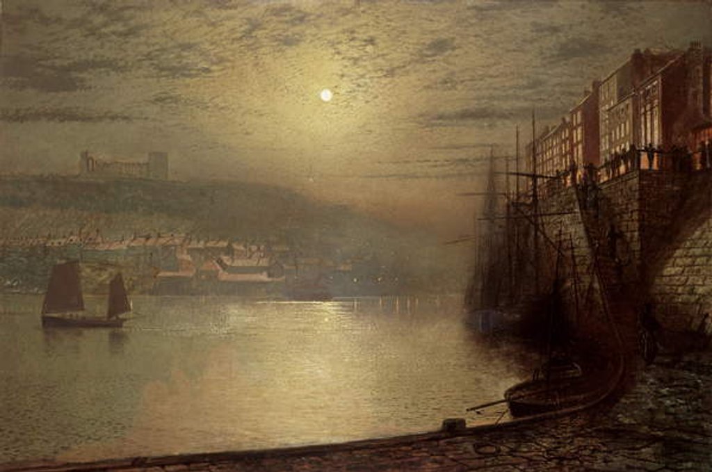Detail of Whitby by John Atkinson Grimshaw