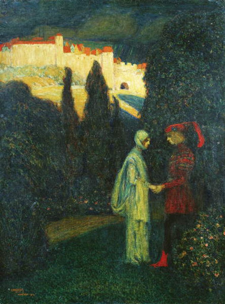 Detail of The Meeting, 1903 by Wassily Kandinsky