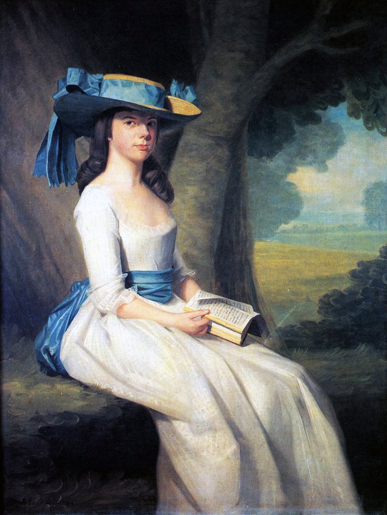 Detail of Sophia Drake, 1784 by Ralph Earl