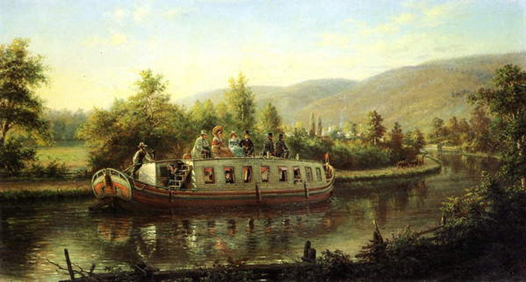 Detail of Early Days of Rapid Transit by Edward Lamson Henry