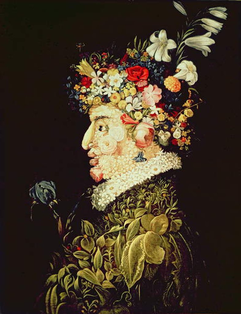 Detail of Spring by Giuseppe Arcimboldo