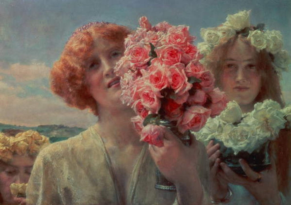 Detail of Summer Offering, 1911 by Lawrence Alma-Tadema