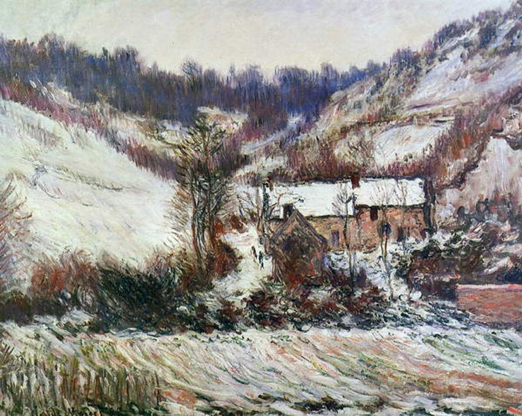 Detail of Snow near Falaise, Normandy, c.1885-86 by Claude Monet