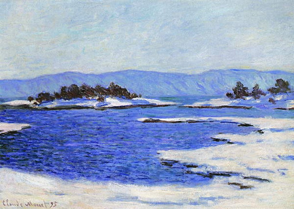 Detail of Fjord at Christiania, Norway, 1895 by Claude Monet