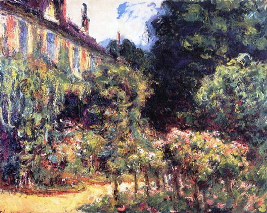 Detail of Giverny, the house from the garden, 1913 by Claude Monet