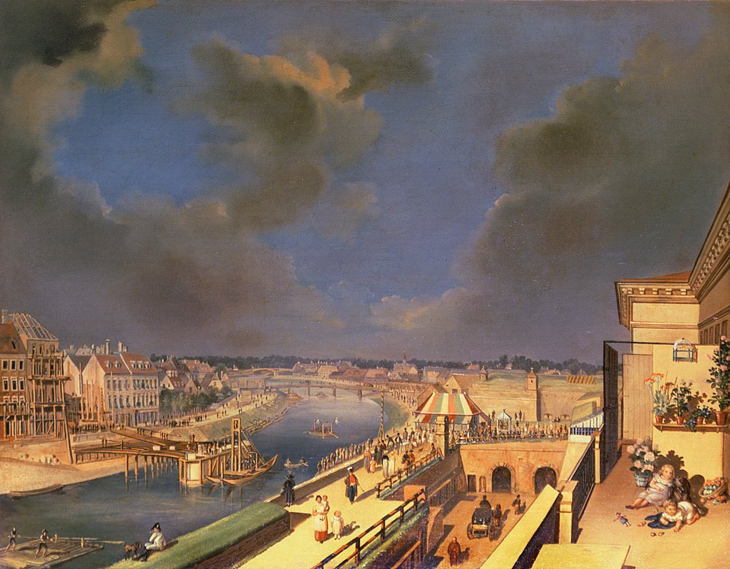 Detail of View of Vienna, 1819 by F. de Maleck