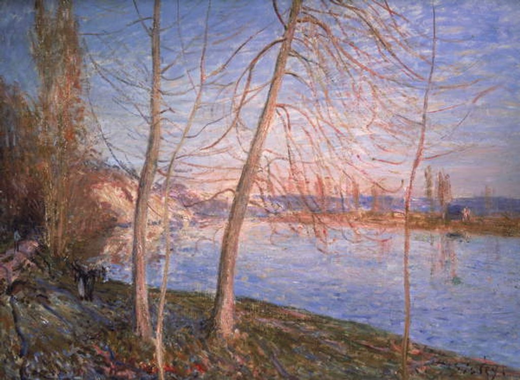 Detail of Winter Morning, 1878 by Alfred Sisley