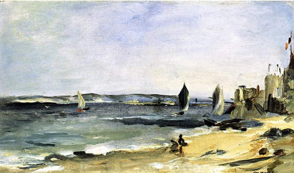Detail of The Sea Shore, Arcachon, 1871 by Edouard Manet
