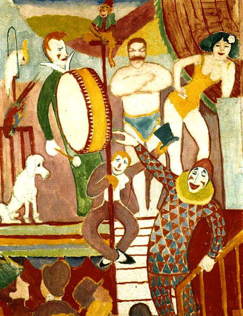 Detail of Circus Artists, 1911 by August Macke