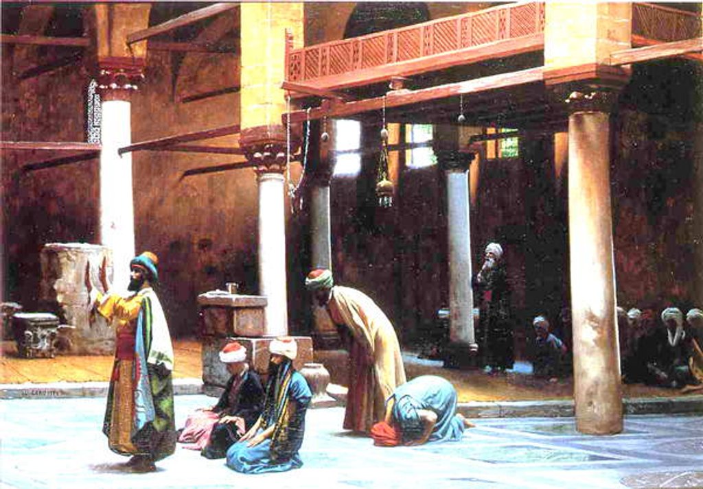 Detail of Prayer in a Mosque, 1892 by Jean Leon Gerome